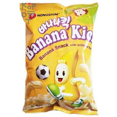 NongShim Banana Kick Чипсы со вкусом банана, 45 г