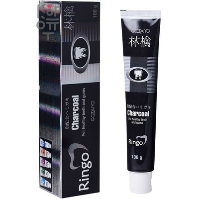 Ringo Charcoal Паста зубная отбеливающая, 100 г