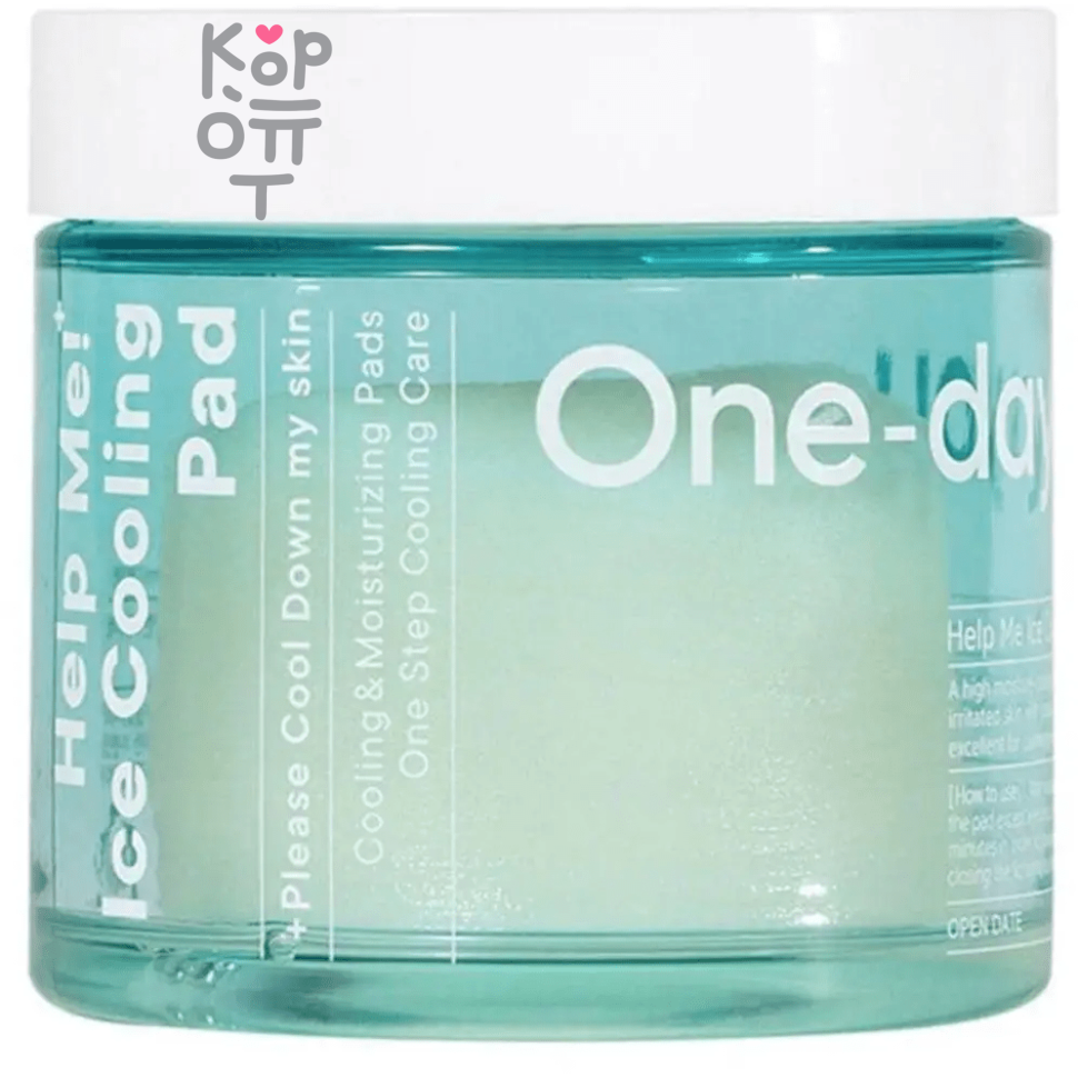ONE-DAY'S YOU Help Me Ice Cooling Pad - Охлаждающие пэды для сужения пор 110 мл (80 шт)
