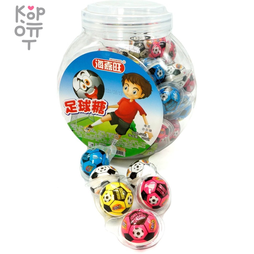 Жевательная резинка Haijiawang Футбол, купить с доставкой на дом фото 1 — Корейские товары для всей семьи(КорОпт)
