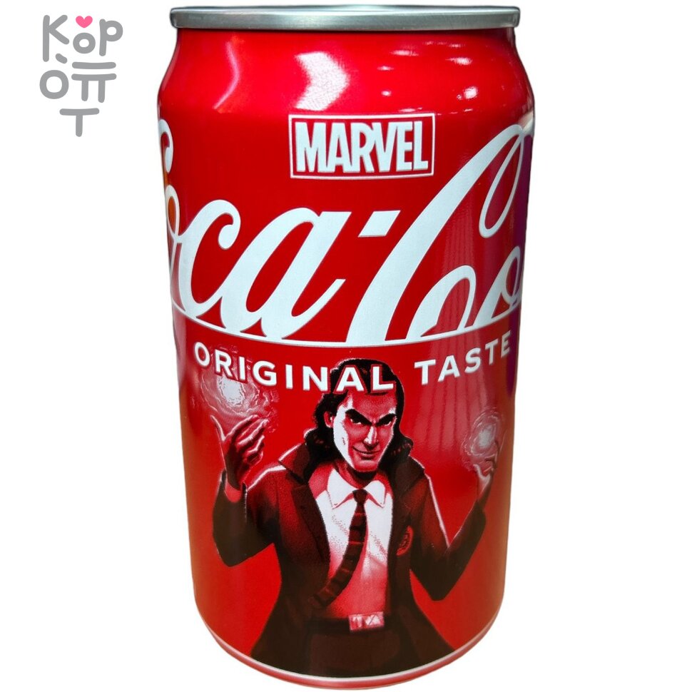 Напиток безалкогольный газированный Coca Cola Original Japan, Marvel,  350мл. по цене 145 руб. в интернет магазине Корейские товары для всей  семьи(КорОпт)