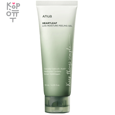 Anua Heartleaf Lha Moisture Peeling Gel - Пилинг-гель для лица с LHA-кислотой 120мл. — Корейские товары для всей семьи(КорОпт)