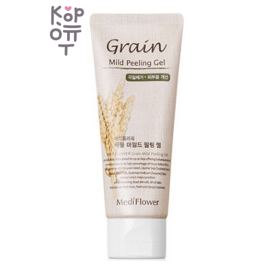 Medi Flower Cleansing Foam Grain Facial - Пенка для умывания лица со злаками, 100 мл