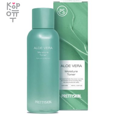 Pretty Skin Aloe Vera Moisture Toner - Увлажняющий тонер для лица с экстрактом алоэ вера 180мл.  — Корейские товары для всей семьи(КорОпт)