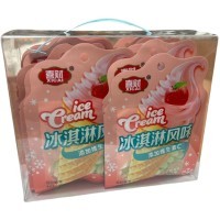 Драже Xicai Ice Cream Карамель с фруктовой начинкой с желе со вкусом Яблока и витамином С