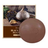 Deoproce Black Garlic Reaging Soap - Антивозрастное мыло с черным чесноком, 100 г