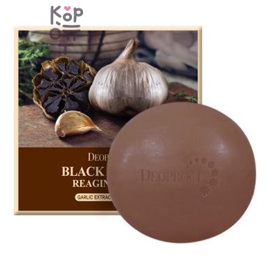 Deoproce Black Garlic Reaging Soap - Антивозрастное мыло с черным чесноком, 100 г