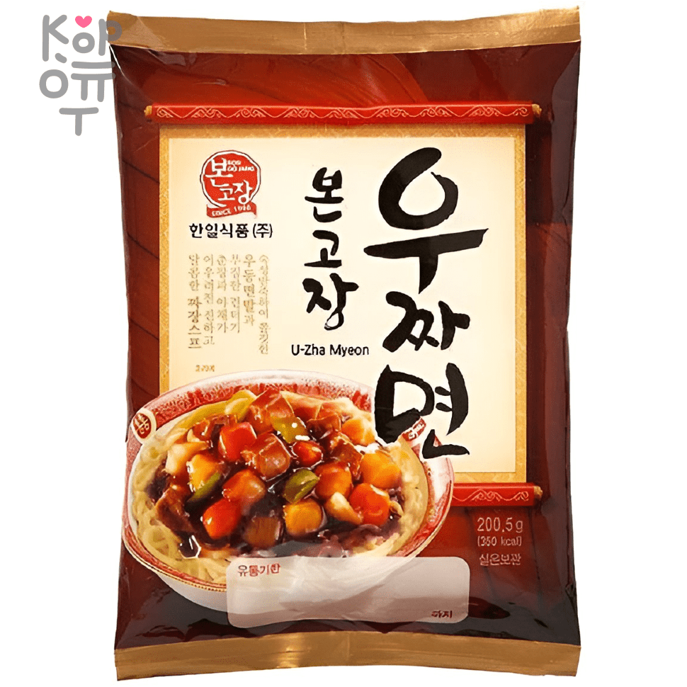 Удон Hanil Food U-Zha Myeon (Jjajang Myeon) с соусом чаджан, 200,5гр. по  цене 143 руб. в интернет магазине Корейские товары для всей семьи(КорОпт)