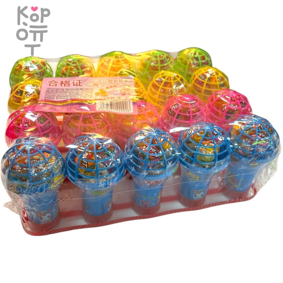 Карамель Oh Happy Candy Погремушка, наполненная леденцами со вкусом спелых фруктов