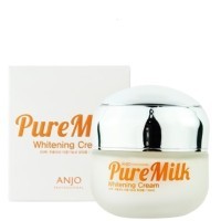 Anjo Professional Pure Milk Whitening Cream - Интенсивный отбеливающий крем с молочными протеинами 50 мл