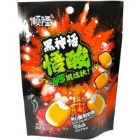 Кислая леденцовая карамель VC Super Sour - Черный миф кислота со вкусом Клубники Колы