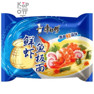 Лапша быстрого приготовления Kang Shi Fu креветки и морепродукты, 103гр.