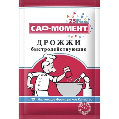 САФ Момент - Дрожжи сухие быстродействующие 11гр.*18шт.*60шт.(1080шт.) &mdash; Корейские товары для всей семьи(КорОпт)