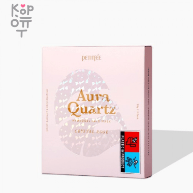 Petitfee Aura Quartz Hydrogel Face Mask Crystal Rose - Кварцевая гидрогелевая маска для лица. — Корейские товары для всей семьи(КорОпт)