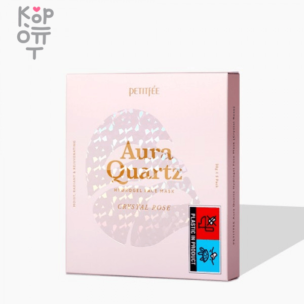 Petitfee Aura Quartz Hydrogel Face Mask Crystal Rose - Кварцевая гидрогелевая маска для лица., купить с доставкой на дом фото 1 — Корейские товары для всей семьи(КорОпт)