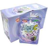 Конфеты VC Yogurt Fruit C - Газированная Йогуртовая помадка с витамином С и вкусом Винограда