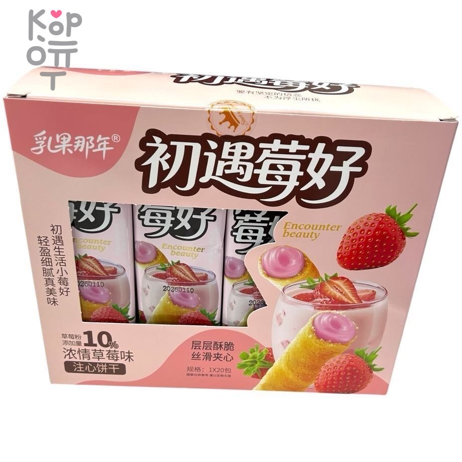 Beauty Crisp Cakes - Вафельные трубочки со вкусом Фруктов, купить с доставкой на дом фото 1 &mdash; Корейские товары для всей семьи(КорОпт)