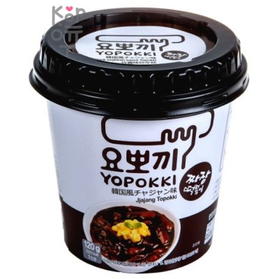 Yopokki Jajang Topokki - Рисовые клецки с соусом Чаджан, 240 г