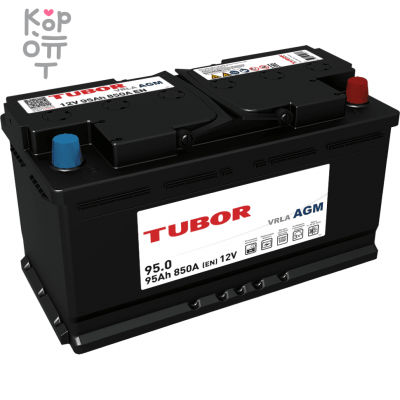 Аккумулятор TUBOR AGM 6СТ-95.0 VRLA, 95A, L5, ( L )