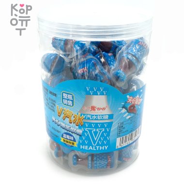 Жевательная конфета V сэндвич, с фруктовым вкусом, в форме бутылочки, синяя — Корейские товары для всей семьи(КорОпт)