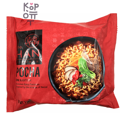 The Han Kitchen Pocha - Лапша быстрого приготовления со вкусом говядины 118 г, Коробка 32 шт.