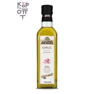 Filippo Berio — Garlic Flavoured Olive Oil — Масло оливковое нерафинированное с чесноком, 250 мл