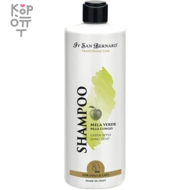 ISB Traditional Line Green Apple Шампунь для длинной шерсти 500 мл — Корейские товары для всей семьи(КорОпт)