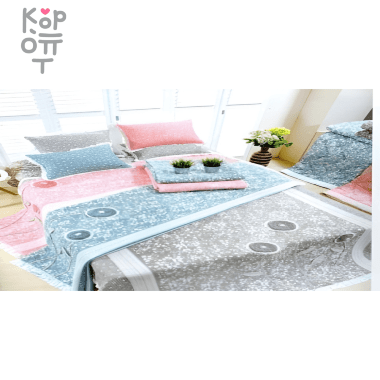 Одеяло Hanoi с цветами, двухсторонний принт(хлопок 100%) 453 — Корейские товары для всей семьи(КорОпт)