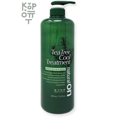 Daeng Gi Meo Ri Naturalon Tea Tree Cool Treatment - Освежающий кондиционер для волос с чайным деревом 1000 мл