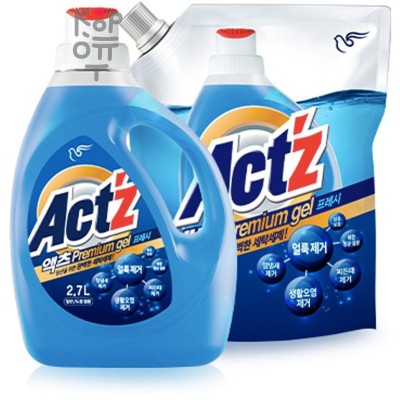 Pigeon ACT'Z Premium Gel - Концентрат для стирки (премиум-гель для белого и цветного белья), аромат свежести