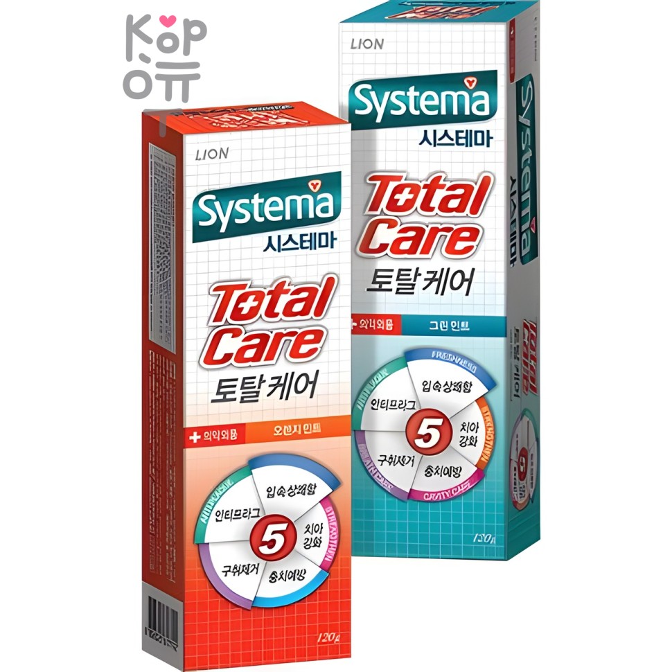 CJ LION Systema Total Care - Зубная паста Забота о полости рта 120гр.