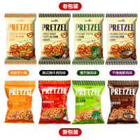 Samjin Pretzel Stir-Fried Seafood Taste - Претцели со вкусом жаренных морепродуктов, 85гр., 24 упаковки в коробке