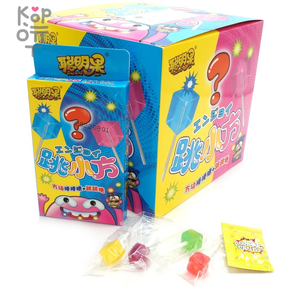 Карамель шипучка-взрывашка CongMing Молот с леденцом на палочке (фруктовое ассорти), купить с доставкой на дом фото 1 — Корейские товары для всей семьи(КорОпт)