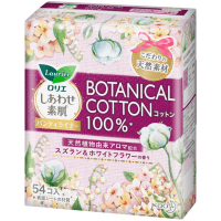 Kao Laurier F Botanical Cotton - Прокладки на каждый день c ароматом ландыша и жасмина 54шт. 