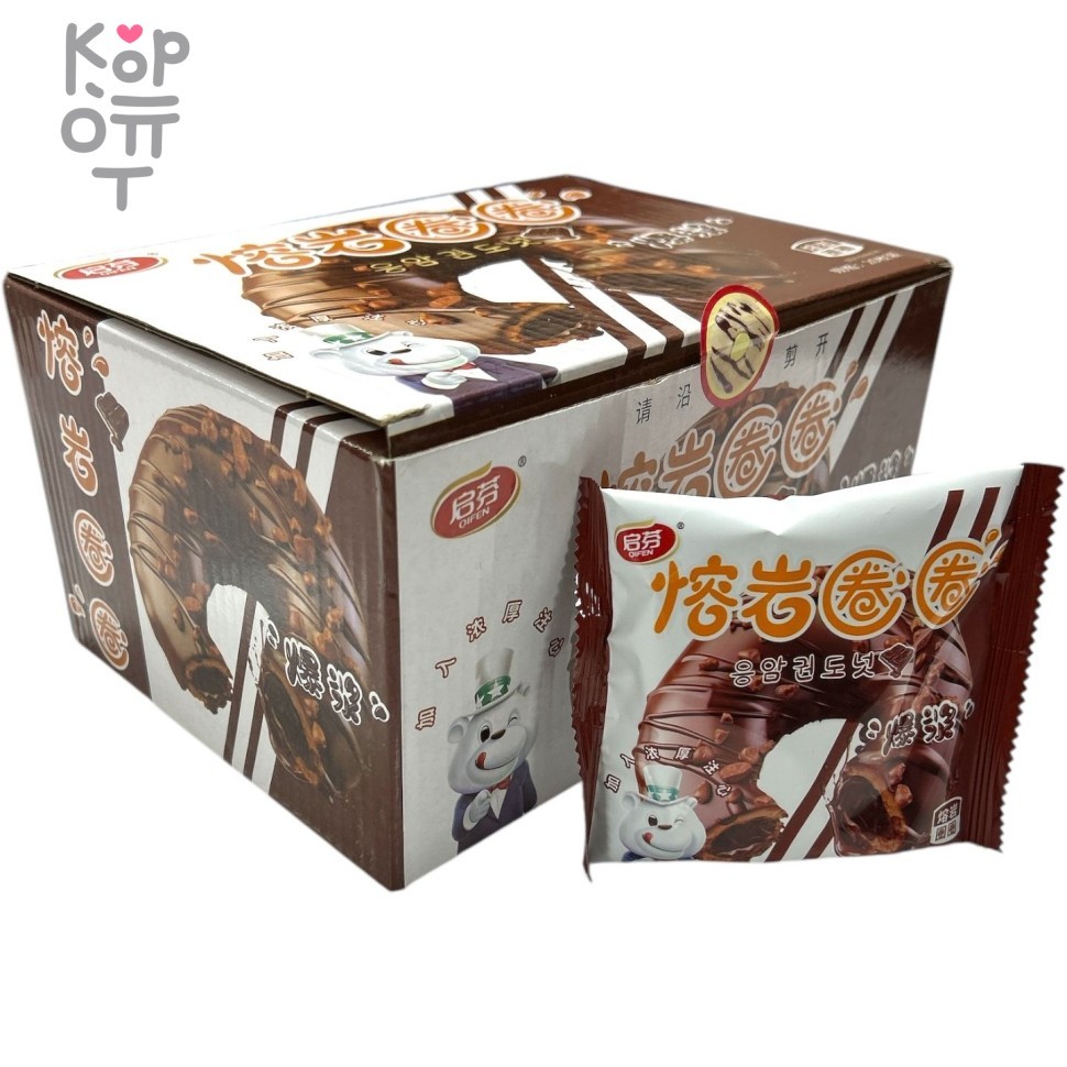 Пончики Qifen Crisp Donuts сладкий пончик со вкусом шоколада, купить с доставкой на дом фото 1 — Корейские товары для всей семьи(КорОпт)