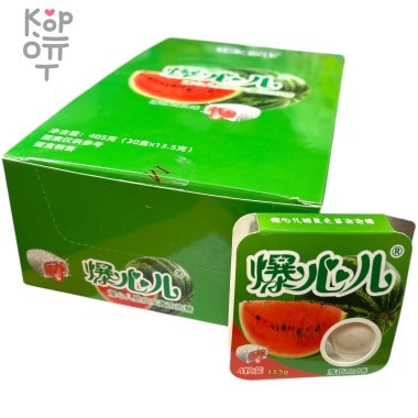 Жевательная резинка Super Heart Crispy Jam Sandwich Gum - с Арбузной начинкой — Корейские товары для всей семьи(КорОпт)