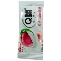 Ириска мягкая Q Chew Premium Йогуртовая со вкусом Белого Персика 168гр.