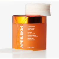 AprilSkin Real Carrotene Clarifying Clear Vita Pad - Успокатвающие пилинг-пады с Каротином и Ниацинамидом 135мл.