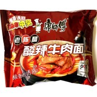 Лапша быстрого приготовления Kang Shi Fu, говядина в кисло остром-соусе, мягкая упаковка, 111гр.