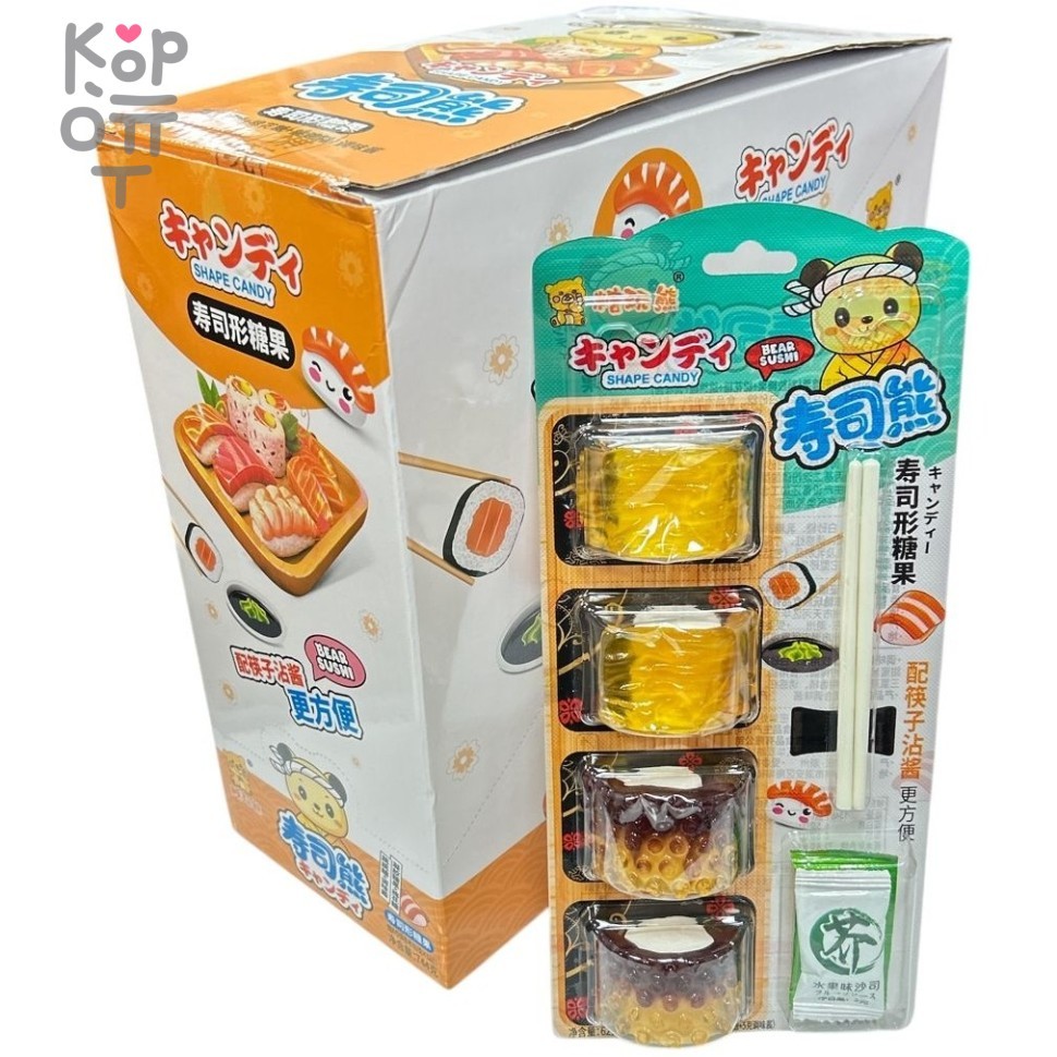 Жевательные конфеты Bear Sushi - Гигантские суши для медведя, купить с доставкой на дом фото 1 &mdash; Корейские товары для всей семьи(КорОпт)