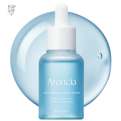 ARENCIA Deep Water Surge Serum — Сыворотка для лица интенсивно увлажняющая с ПДРН и пептидами, 30 мл