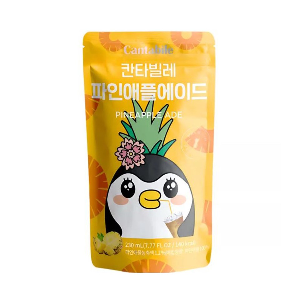 Cantabile Pineapple Ade — Напиток со вкусом ананаса, 230 мл