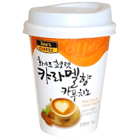 See's Coffee White Chocolate Caramel Cappuchino - Кофе быстрорастворимый Карамельный капучино с мягким вкусом белого шоколада, 23 г