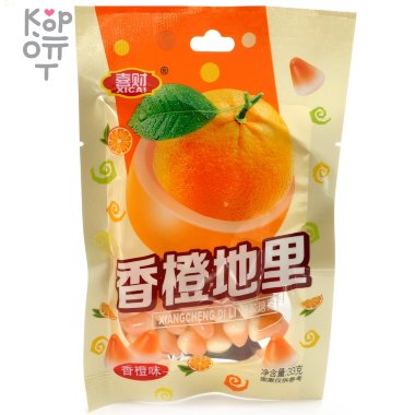 Мармелад XiCai FruitCandy с Апельсиновым джемом &mdash; Корейские товары для всей семьи(КорОпт)