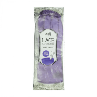 Clean Wrap Lace Late Glove - Перчатки из натурального латекса с внутренним покрытием, укороченные, с крючками для сушки, фиолетовые.