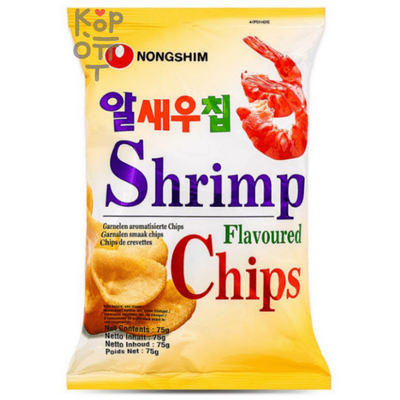 NongShim Shrimp Flavoured Chips Чипсы со вкусом креветки, 75 г