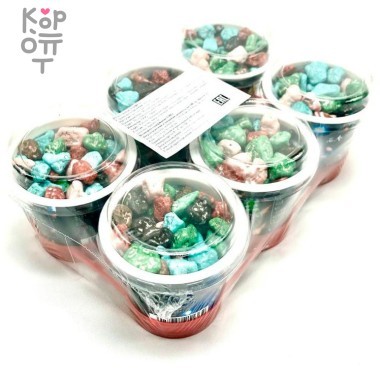 Шоколадное драже Цветные Камушки HiChun Golden Bubble Five Chocolate &mdash; Корейские товары для всей семьи(КорОпт)