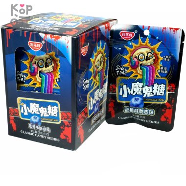 Кислая жевательная конфета LIleWang Show time - Кислые черепушки со вкусом Черники — Корейские товары для всей семьи(КорОпт)