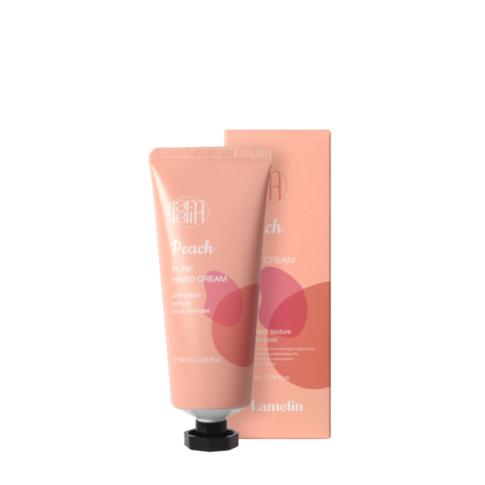 LAMELIN Pure Hand Cream Peach — Крем для рук с ароматом персика, 100 миллилитров
