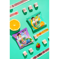 Жевательные конфеты VCJuan, со вкусами Голубики, Клубники, Ананаса, на красочной подвеске